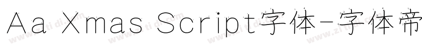 Aa Xmas Script字体字体转换